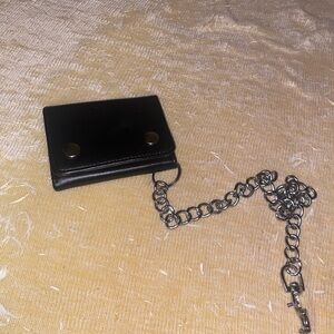 Black Wallet with Chain